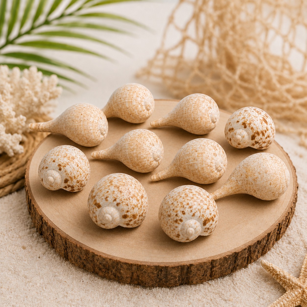 Premium Natural Sea Shells for Crafts Home Decor - Set of 10 Pieces (3-5 cm) — view 3