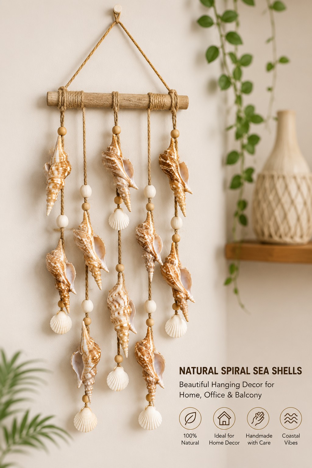 Natural Spiral Sea Shells for Craft (200 g) Home Decoration,  DIY Projects — view 4