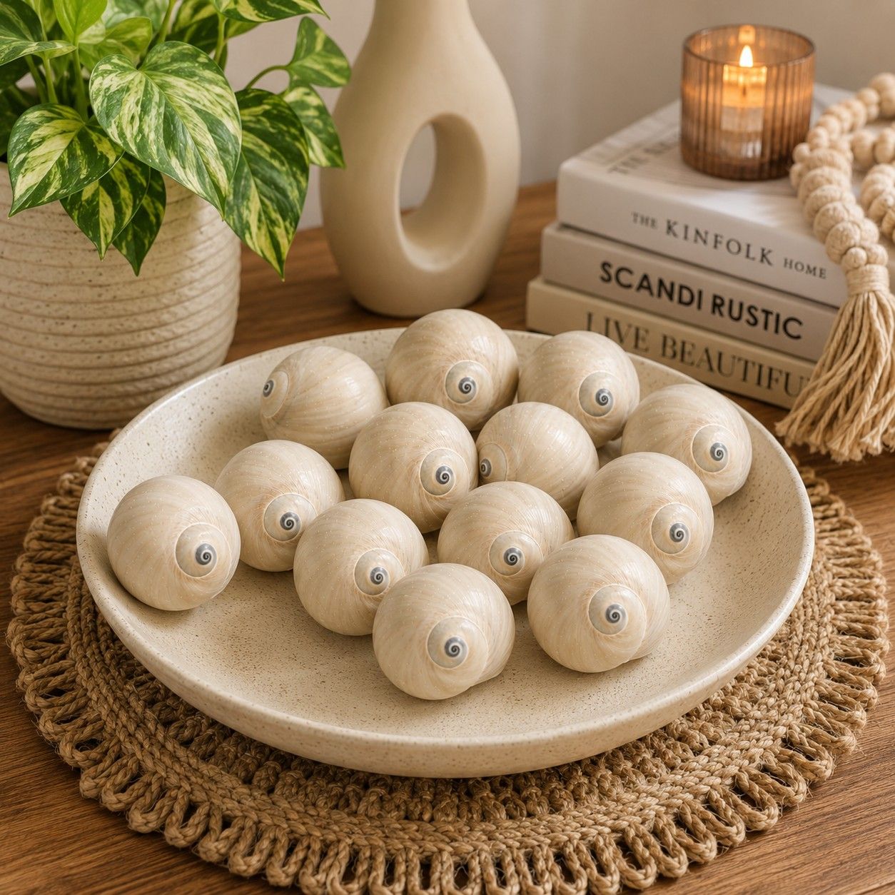 Premium Natural White Turbo Shells (12 Pieces) for Home Decor and DIY Crafts — view 2
