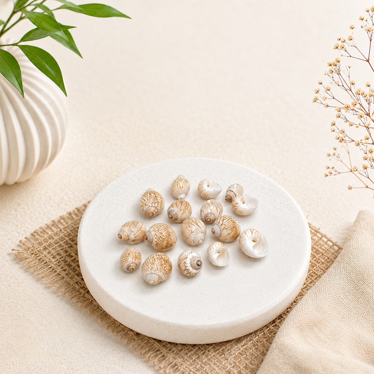 Premium Natural Baby Turbo Sea Shells (200 g) for Crafts , Decor — view 3