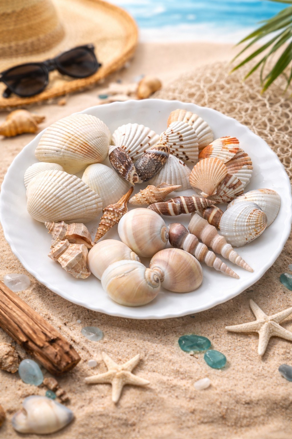 Mixed Decorative Shell Collection - Decorative Shells for Aquarium, Vase Filler & DIY Craft (200g Pack)